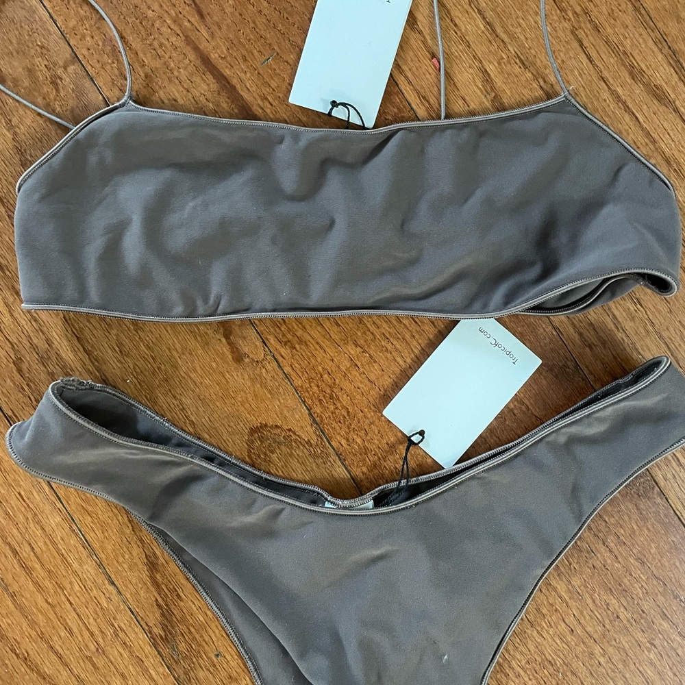 Tropic of c brown bikini size medium NWT